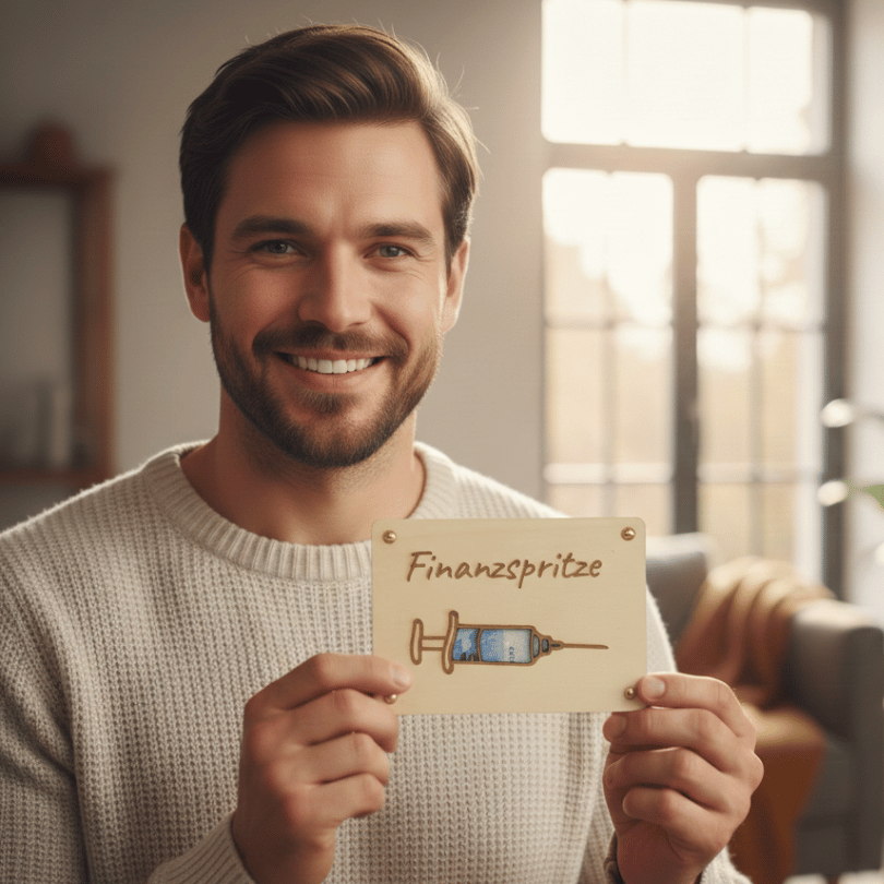 Geldgeschenk aus Holz zum Geburtstag – Kleine Finanzspritze