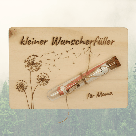 Personalisiertes Geldgeschenk aus Holz – Kleiner Wunscherfüller