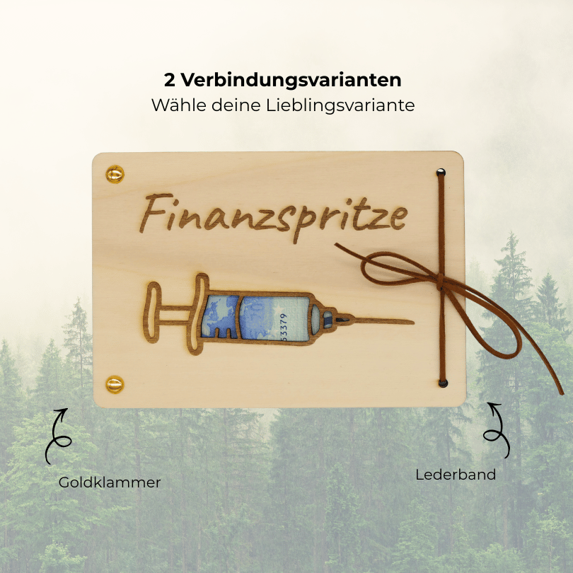 Geldgeschenk aus Holz zum Geburtstag – Kleine Finanzspritze