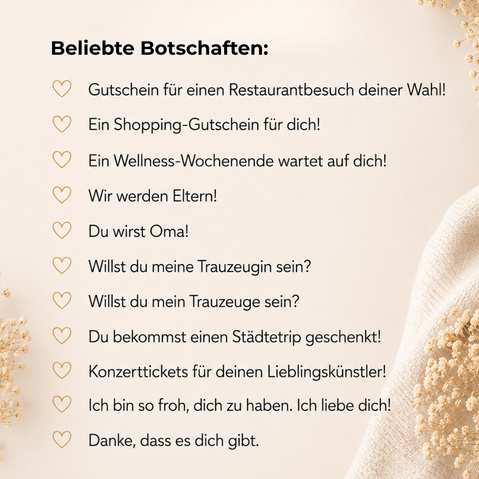 Personalisierbares Glückslos – Herz zum Freirubbeln